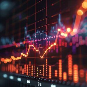 stock market graph stockcake